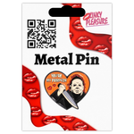Kinky Pleasure – KPB090 – Metal Pin - You're My Pumpkin - Slasher Love in Orange & Black