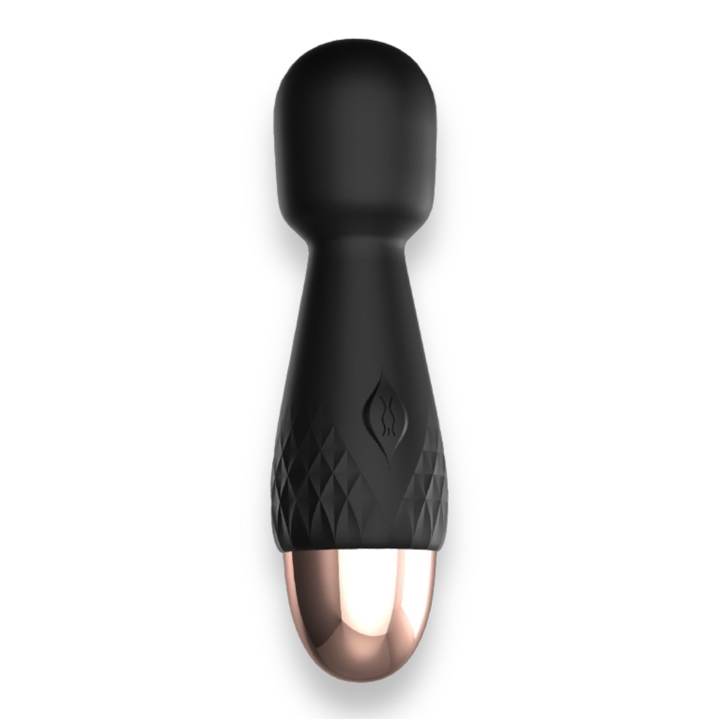 Power Escorts - BR315 - Mini Wand De Luxe - Black - 11,6 Cm / 4.5 Inch Silicone Wand Massager