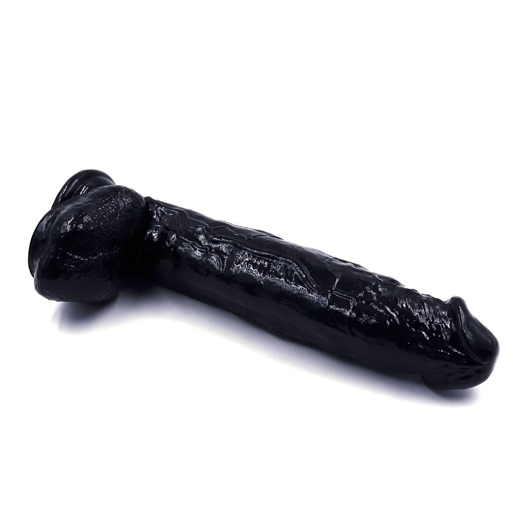 Power Escorts - BR229 Black - Monster John 10,9'' Mega Realistic Dildo 28 CM