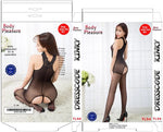 Body Pleasure - TL94 - Sexy Body Stocking Lingerie Set - One Size Fits Most - Gift Box - Black