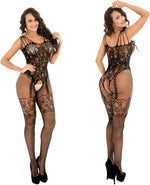 Body Pleasure - TL15 - Open Bodystocking - One Size Fits Most - TL15 Black