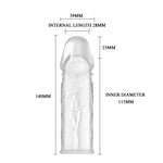 Baile - BI-010045E  Penis Sleeve  Clear - 14 Cm  Dia 3,9 Cm