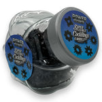 Power Escorts - BR290 - 60 pcs In Clear Jar Texture Cockring - Black - Extra Stretchable