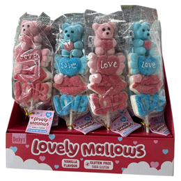 Kinky Pleasure – AC200 – Valentine Day Marshmallow Lolly Heart “I LOVE YOU” – Bear-Shaped Candy Lollipop