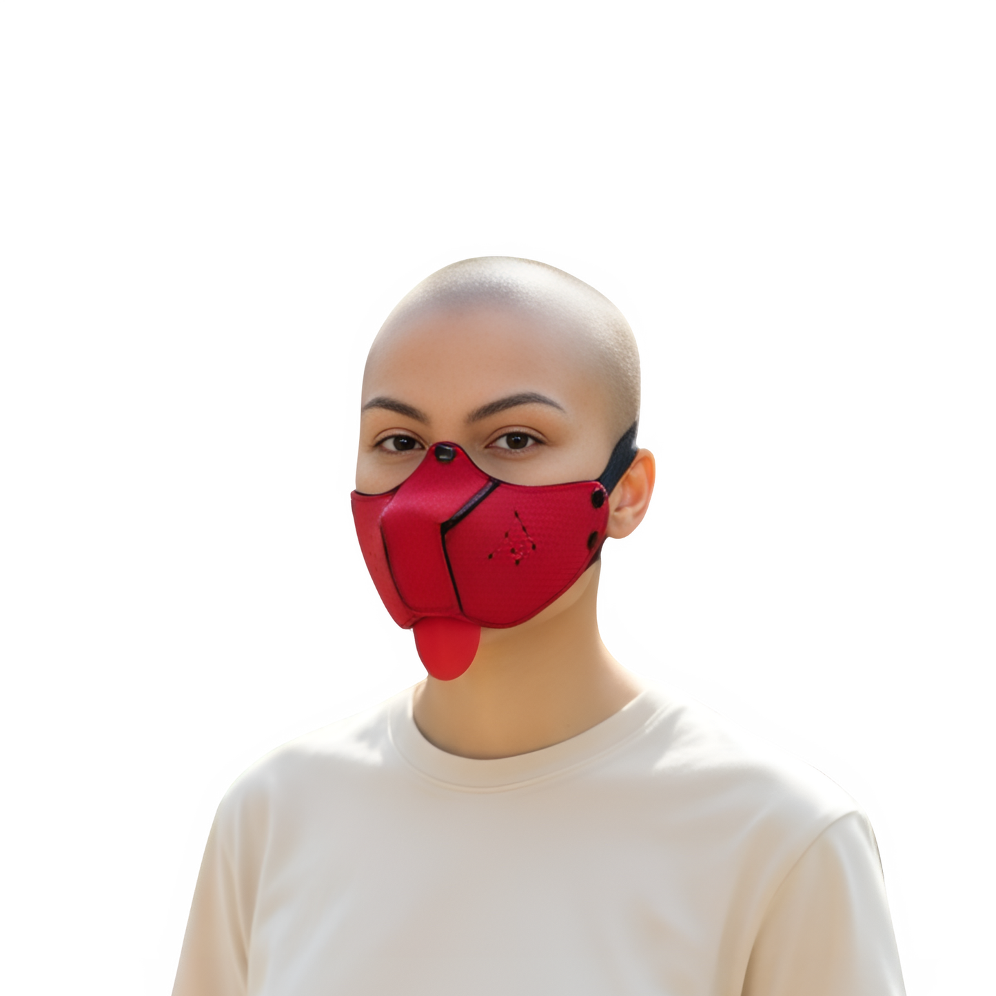 Kinky Pleasure – KPPP002 – Puppy Play Dog Mask – Smaller Size – Red Edition