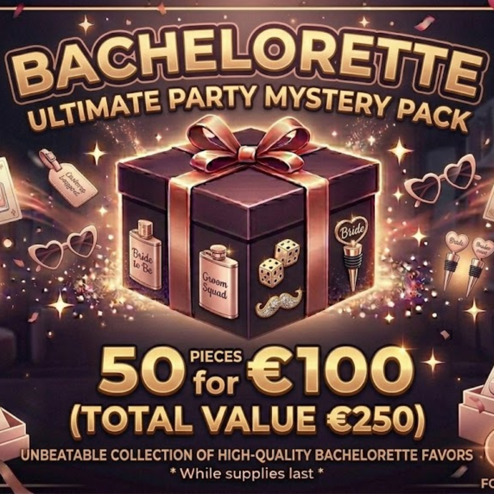 Kinky Pleasure - MYSTERY PACK - Bachelorette Party – 50 Pieces Ultimate Celebration Box