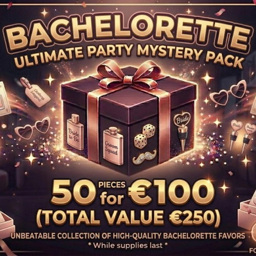 Kinky Pleasure - MYSTERY PACK - Bachelorette Party – 50 Pieces Ultimate Celebration Box