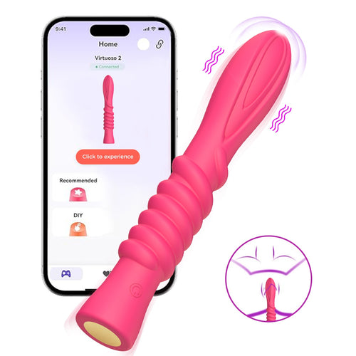 Power Escorts - BR348 - Premium G Spot Vibrator App function  – Compact Pleasure Design