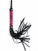 Argus Pink Leopard Flogger - Leatherlook - AF 001024