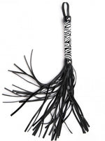 Argus White Leopard Flogger - Leatherlook - AF 001025