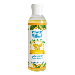 Power Escorts - DR10 - Banana Water-Based Lubricant 200ml – Slide & Play Personal Lube
