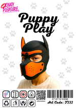 Kinky Pleasure - T232 - Puppy Play - Dog Mask - Orange