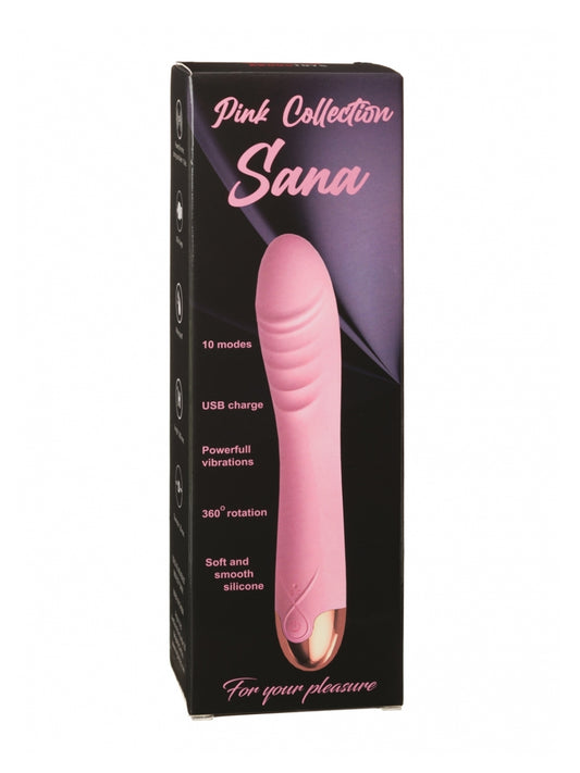 Argus - AT1151 - Sana  Gold Plated Luxury Pink G Spot & Clit Vibrator - USB Rechargeable