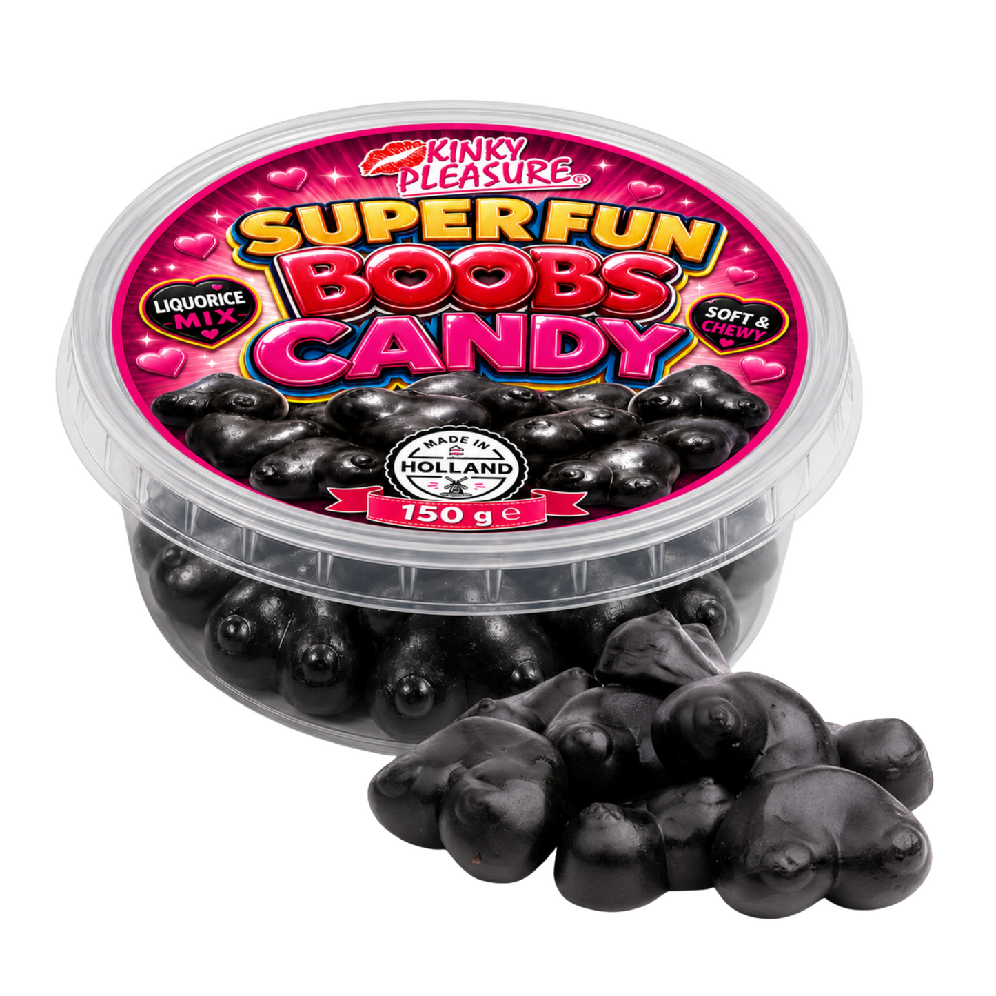 Kinky Pleasure - KPC005 - Boobs Liquorice Candy – Liquorice Mix 150g