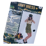 Sexy Short Army Dress for Women – Military Roleplay Costume – Size S / M / L