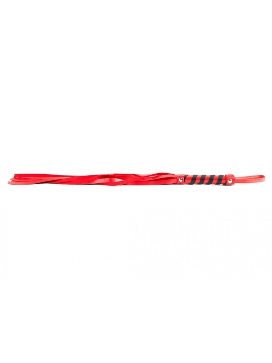 Argus - Small Flogger - Leatherlook - Red - AF 001004