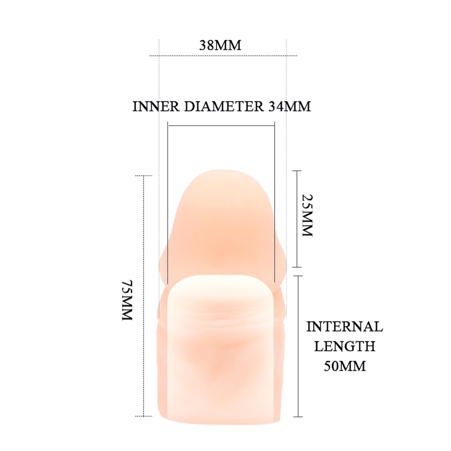Baile - BI-010024C - Overlong Penis Sleeve