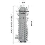 Baile - BI-010045C  Penis Sleeve  Clear - 12,5 Cm Inner Dia 3 Cm
