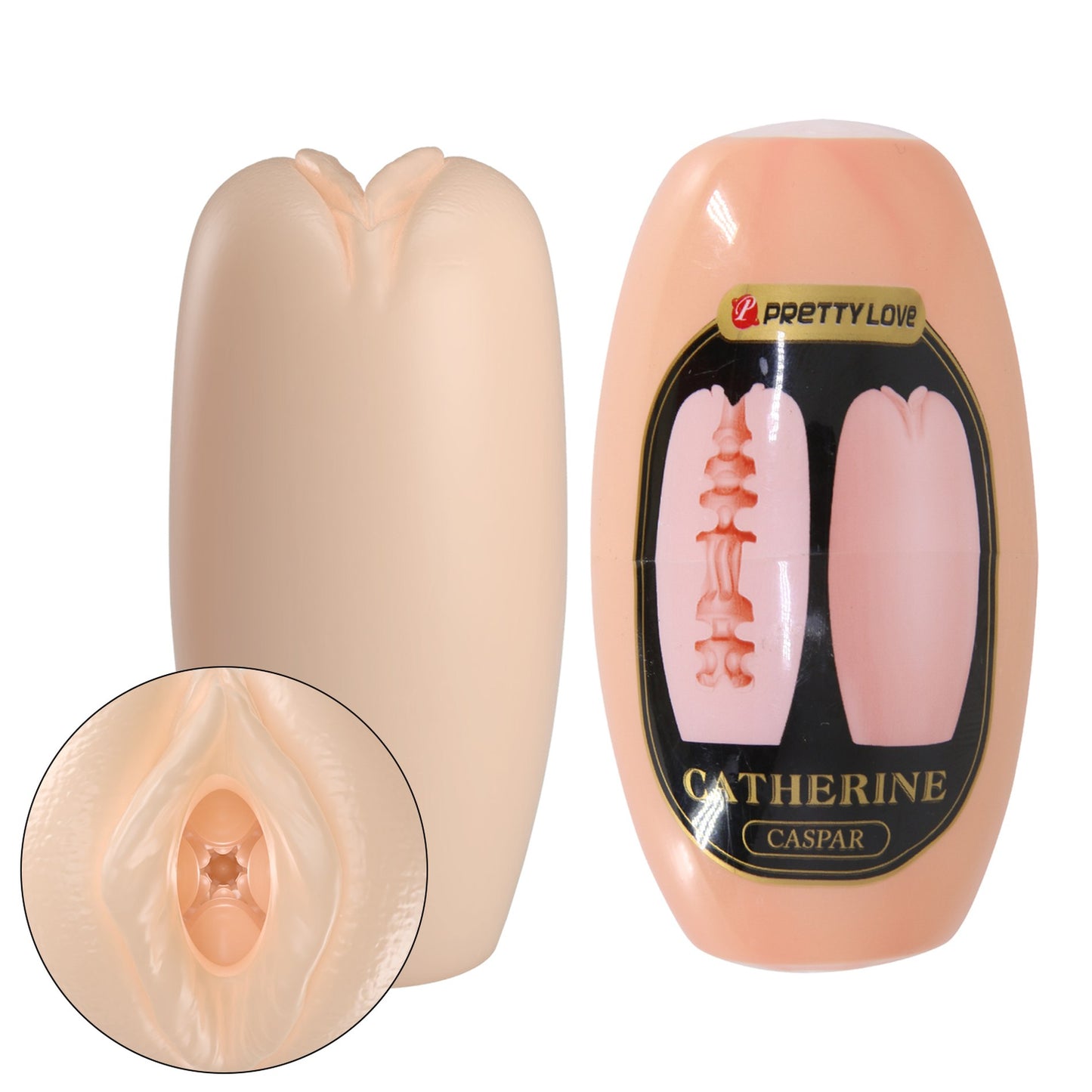 Baile - BI-014832-4-3 - Pretty Love Catherine Flesh  Silicone Masturbator Egg Big Size