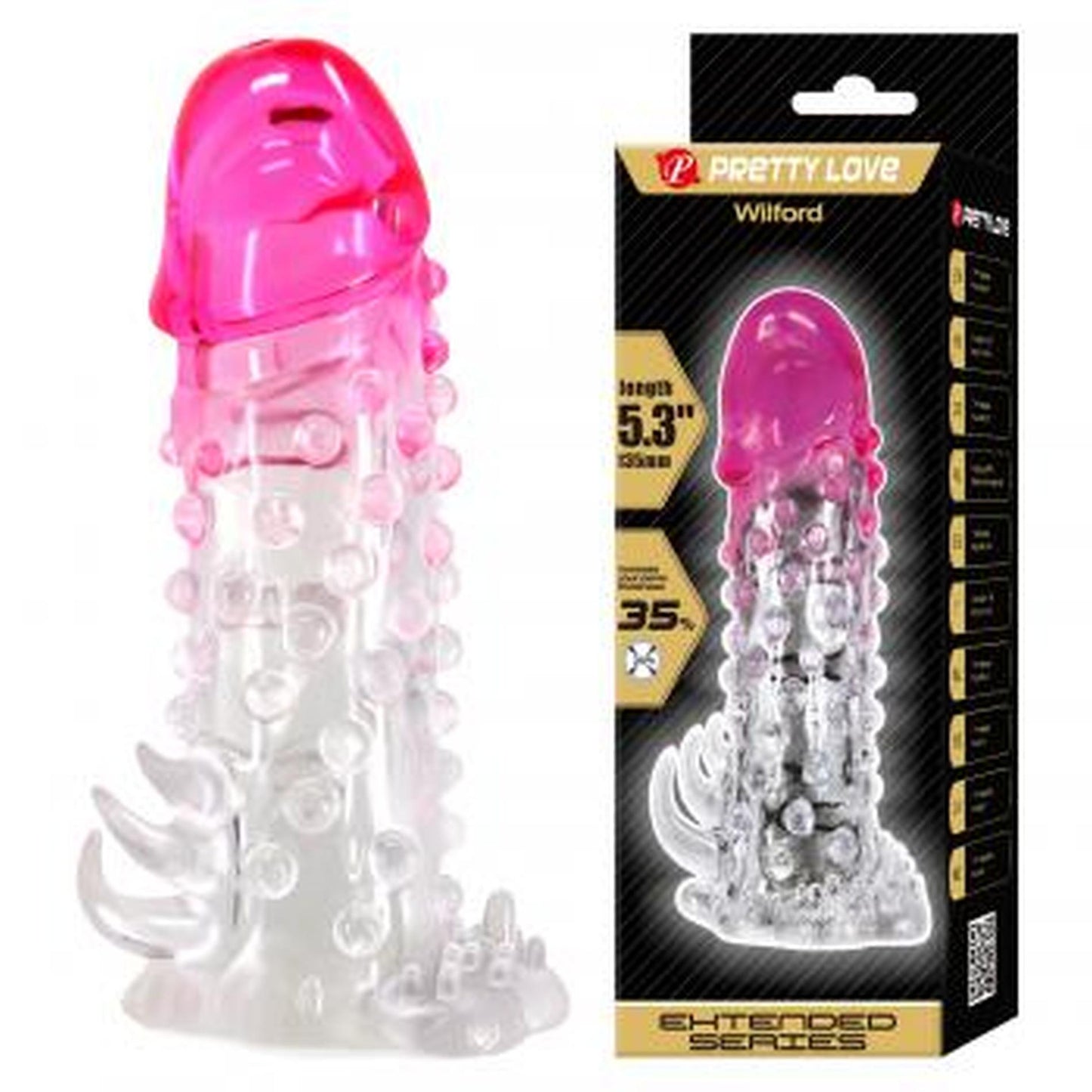Baile - BI-026203-1 - Penis Sleeve Flesh 13,5 Cm Dia 3,5 Cm - 5,3 Inch Extender