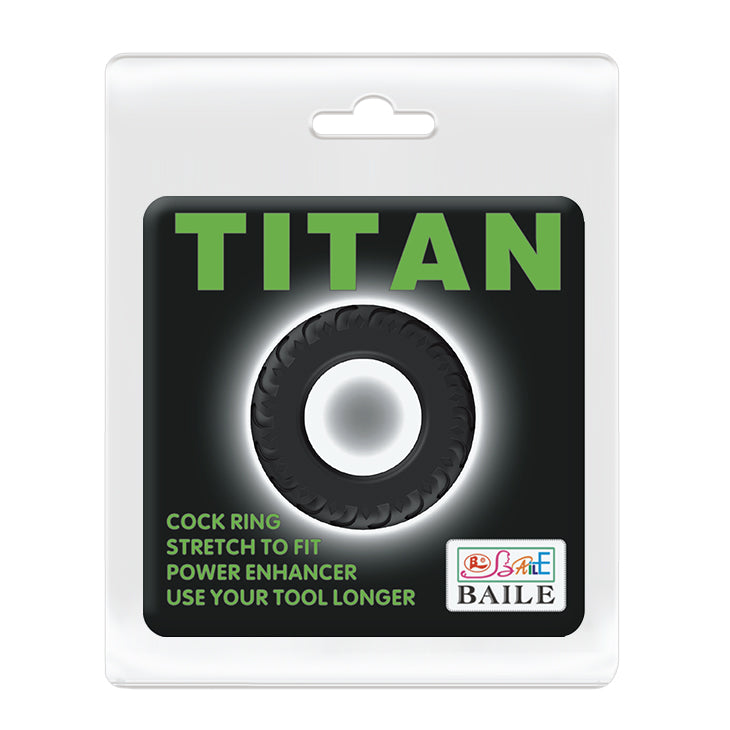 Baille - BI-210146 - Titan Cockring Black - Dia 39 MM Thickness 10 MM