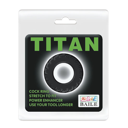 Baille - BI-210146 - Titan Cockring Black - Dia 39 MM Thickness 10 MM