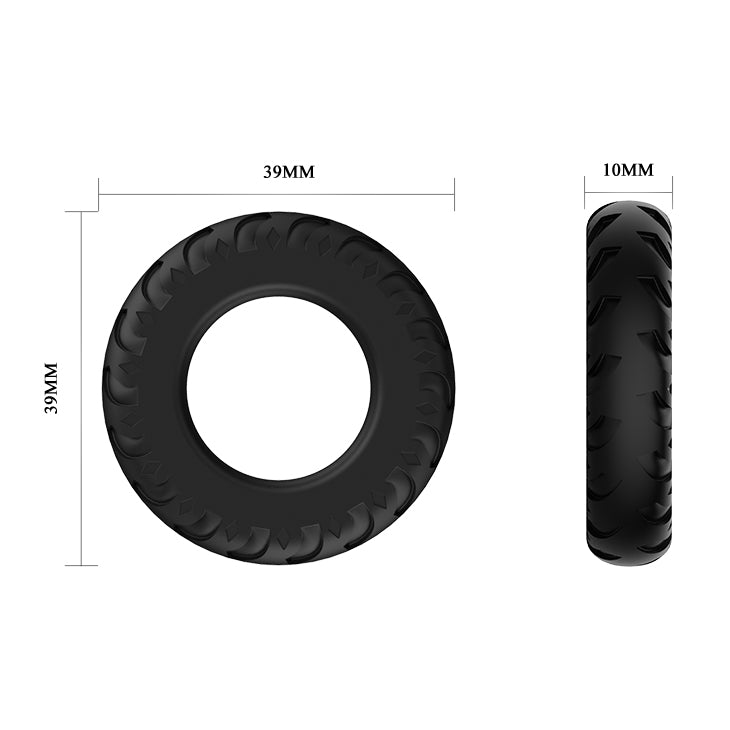 Baille - BI-210146 - Titan Cockring Black - Dia 39 MM Thickness 10 MM