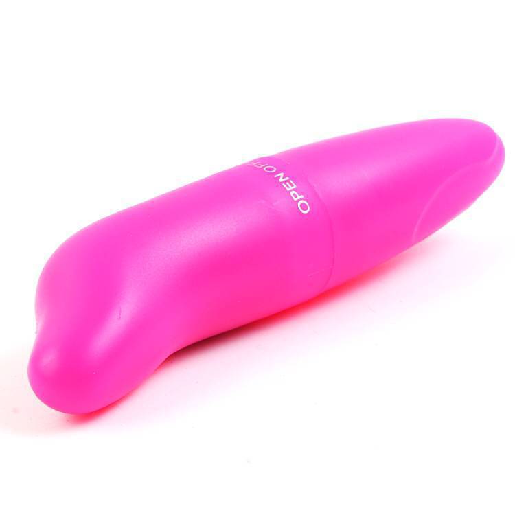 Power Escorts - BR122 - Dolphin G - Mini G Spot Vibrator - Fits In Every Bag - 12 CM - Pink NO COLOURBOX , PLASTIX BAG