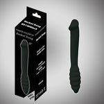 Power Escorts - BR140 Black - Rocket Dong - Double Dildo - Extreme Flexible - Ideal For Starters - 20,4 × 3 CM - Black