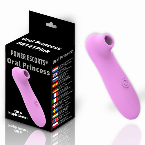 Power Escorts - BR141 Pink - Oral Princess - Oral Sucker Vibrator - Clitoral Stimulator