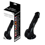 Power Escorts - BR159 Black - Rocket John 8,2'' - Realistic Dildo - 8,2 Inch / 21 CM