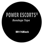 Power Escorts - BR176 Black Bondage Tape - Kinky Fetish - 15 Meter