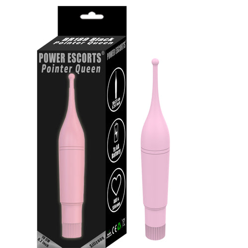 Power Escorts - BR189 - Pointer Queen - Pink Clitoris point Vibrator - 16 CM