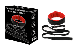 Power Escorts - BR196 - Luxury Kinky Collar - Bondage - BDSM - Black