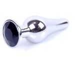 Power Escorts - BR213 Sblack - Diamond King Small Buttplug Black Stone - 9,5cm - dia: 3cm
