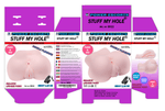 Power Escorts - BR22 - Stuff My Hole - Vibrating Pussy & Ass Masturbator - 1,4 KG - Flesh