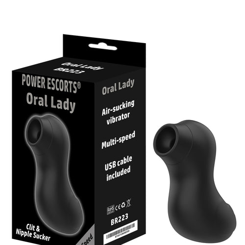 Power Escorts - BR223 - Oral Lady  - Oral Sucker Vibrator - Clit & Nipple Stimulator