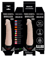 Power Escorts - BR33 Flesh - Driller 08 Realistic Vibrator