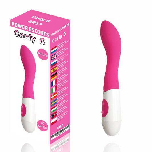 Power Escorts - BR57 - Carly G Pink G Spot Vibrator - 10-Speed