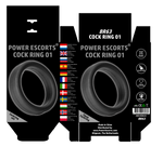 Power Escorts - BR63 - Locked Up Cockring 01 - Silicone - Black