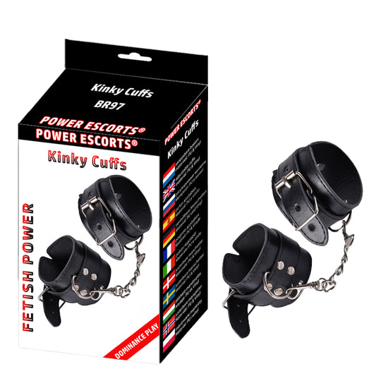 Power Escorts - BR97 - Kinky Cuffs Black - Fetish Power