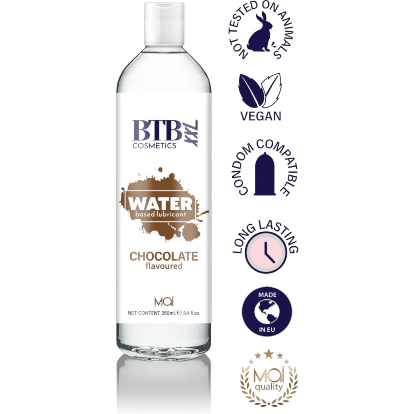 BTB Cosmetics Vegan Chocolate Water Based Lubricant 250 ML - LT2417