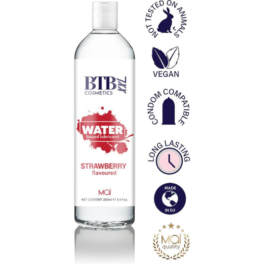 BTB Cosmetics Vegan Strawberry Taste Water Based Lubricant 250 ML - LT2415