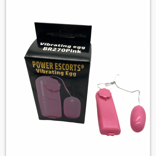 Power Escorts - BR270 Pink - Vibrating Egg - Multi speed - Colour box
