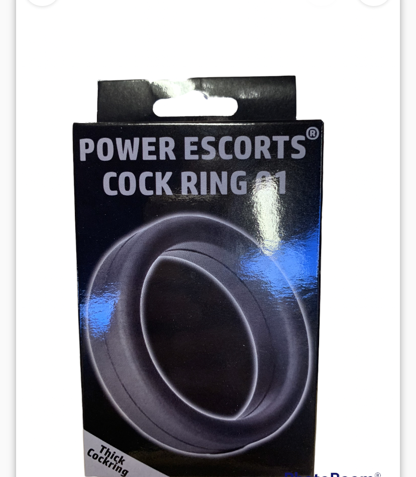 Power Escorts - BR63 - Locked Up Cockring 01 - Silicone - Black