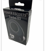 Power Escorts - BR59 -  Silicone Turbo 03 Vibrating Cockring - Black