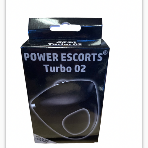 Power Escorts - BR50 - Turbo 02 Vibrating Cockring - Silicone - Black