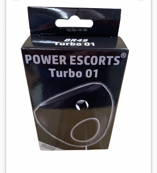 Power Escorts - BR49 - Turbo 01 Vibrating Cockring - Silicone - Black
