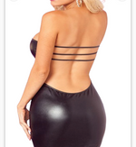 Body Pleasure - TL102 - Wet Look Tight Dress - One Size