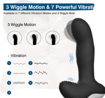 Luxury Play - LP06 - Prostate Stimulator - Silicone Usb Massager -  7 Function - Pulsator - Heating - Black
